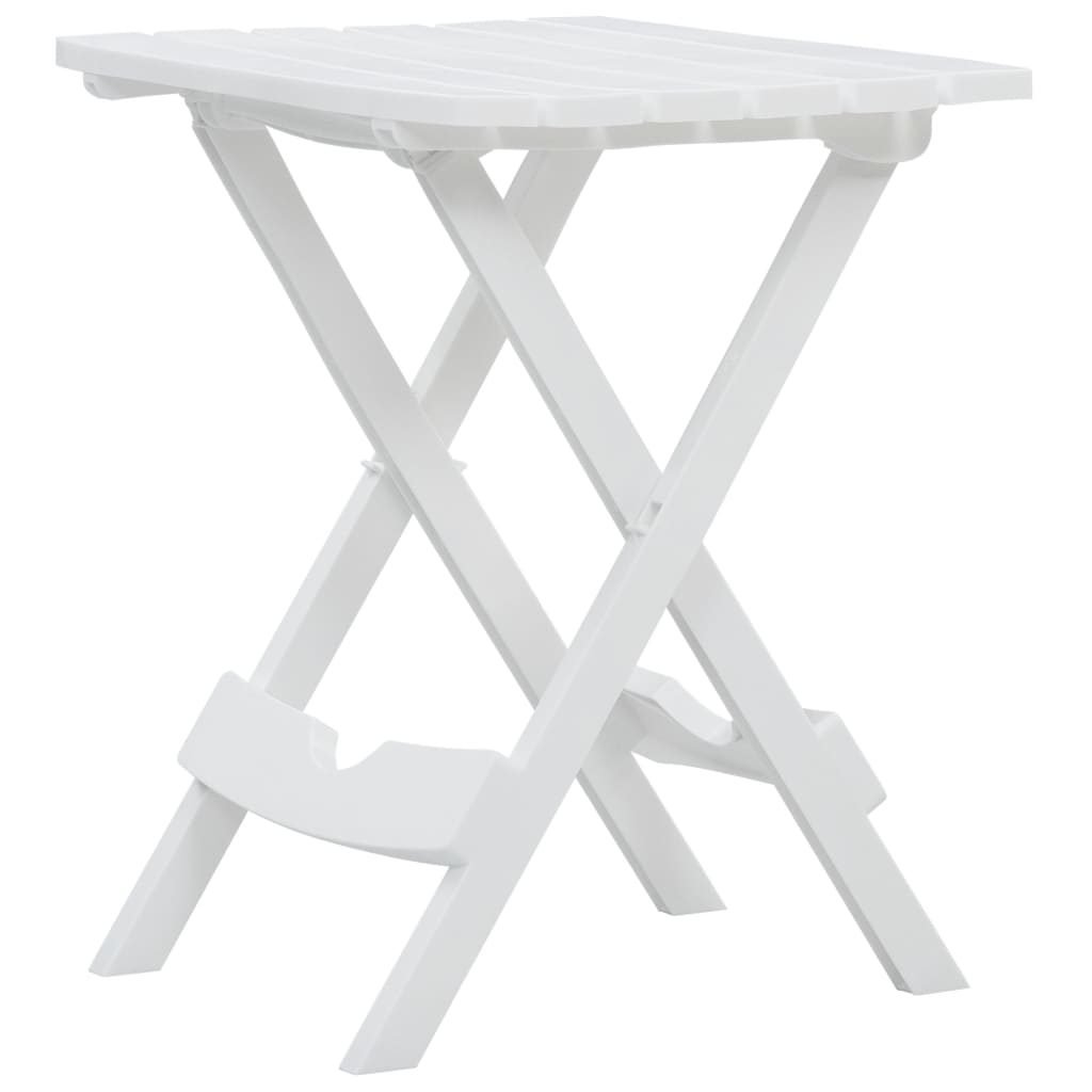 Gartentisch Klappbar 45,5 x 38,5 x 50 cm Weiss